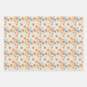 Sjofele Boho Wilde Bloemen Elegante Kleurrijke Blo Inpakpapier Vel (Voorkant 2)