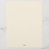 Sjofele chic bloemige briefpapier briefhoofd (Achterkant)