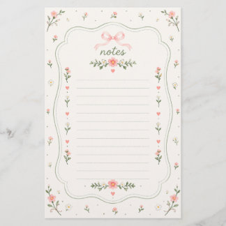 Sjofele Chic Bloemige Coquette Briefpapier Gelinie