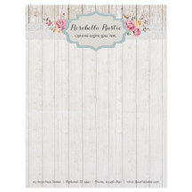 Sjofele Chic Bloemige Landelijke Hout & Vintage Ka