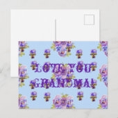 Sjofele Chic Bloemige Liefde Oma Ansichtkaart Briefkaart (Voorkant / Achterkant)