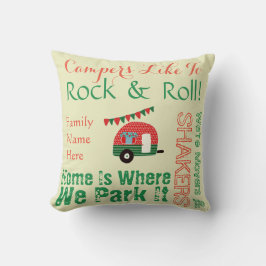 Sjofele Chic Camping Camper Quotes Aangepast Retro Kussen
