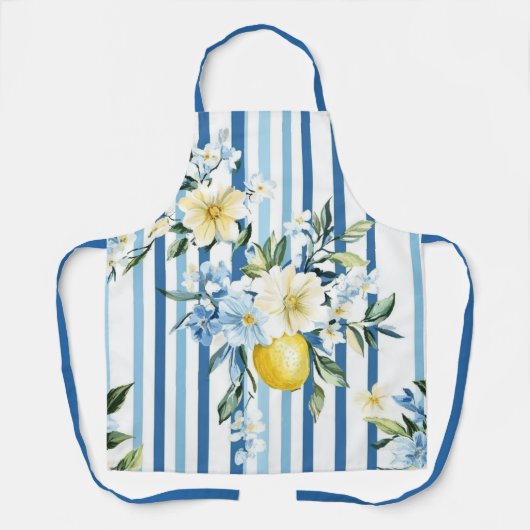 Sjofele Chic Citroen Bloemenserie Ontwerp #1 Schort (Voorkant)