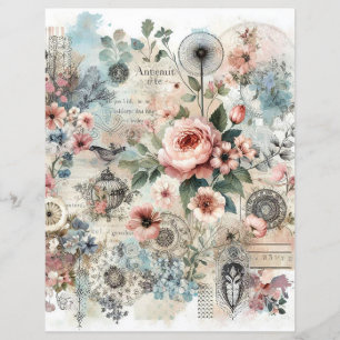 Sjofele chic cottage kern collage plakboek journaa