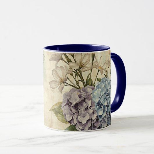 Sjofele Chic Hydrangea's en Libel Mok (Voorkant rechts)