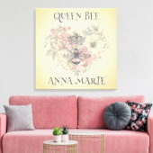 Sjofele Chic Kroon Bij Gepersonaliseerde Canvaspri Canvas Afdruk (Insitu (Woonkamer))