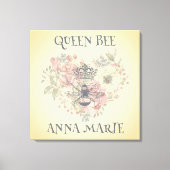 Sjofele Chic Kroon Bij Gepersonaliseerde Canvaspri Canvas Afdruk (Voorkant)