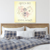 Sjofele Chic Kroon Bij Gepersonaliseerde Canvaspri Canvas Afdruk (Insitu (Slaapkamer))
