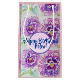 Sjofele Chic Paarse Viooltjes bloemen Bloemengesch Klein Cadeauzakje