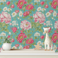 Sjofele Chic Roze Bloemige Peel en Stick