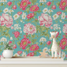 Sjofele Chic Roze Bloemige Peel en Stick
