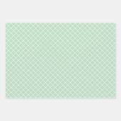 Sjofele Chic Roze Mintgroene Strepen Patroon Inpakpapier Vel (Voorkant 3)