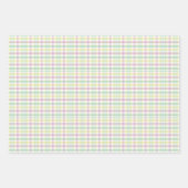 Sjofele Chic Roze Mintgroene Strepen Patroon Inpakpapier Vel (Voorkant)