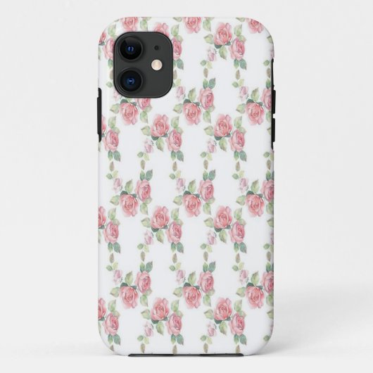 Sjofele Chic Roze Roos Bloemig Case-Mate iPhone Case (Achterkant)