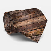 Sjofele Chic Rustieke Houten Halsdoek Stropdas (Opgerold)