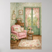 Sjofele Chic Tuin Leeshoek Poster (Voorkant)