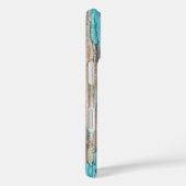 sjofele chic turquoise hout Case-Mate iPhone case (Achterkant / Rechts)