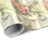 Sjofele chic vintage kunst Parijse accessoires en  Cadeaupapier (Rol Hoek)