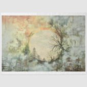 Sjofele Chic Vintage Landschap A3R Decoupage Tissuepapier (Voorkant)