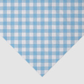Sjofele Chic Witte Cyaan Hemelblauwe Gingham Tissuepapier (Detail)