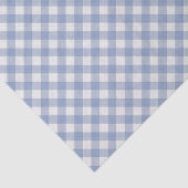 Sjofele Chic Witte Licht Ijsblauwe Gingham Tissuepapier (Detail)
