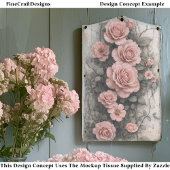 Sjofele Klimmende Bleek Roze Rozen FD9L Decoupage Tissuepapier