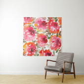 Sjofele rode rozen, naadloos patroon. wandkleed (In Situ (horizontaal))