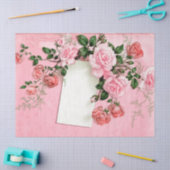 Sjofele Roze Bloem Serie Ontwerp 10 Tissuepapier (Craft)