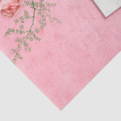Sjofele Roze Bloem Serie Ontwerp 10 Tissuepapier (Detail)