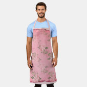 Sjofele Roze Bloem Serie Ontwerp 9 Schort (Gedragen)