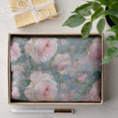 Sjofele Roze Chic Bloemige Vintage Tissuepapier (Geschenk)