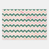 Sjofele Roze Groene Tuin Inpakpapier Vel (Voorkant 2)