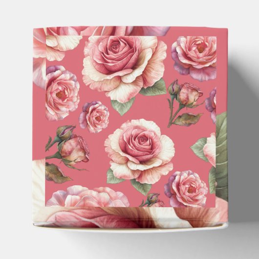 Sjofele Roze Roos Bedankdoosjes (Bovenkant)