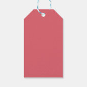 Sjofele Roze Roos Cadeaulabel (Achterkant)