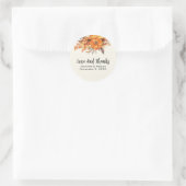 Sjofele Roze Roos Ronde Sticker (Tas)