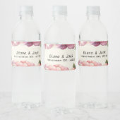 Sjofele Roze Roos Waterfles Etiket (Flessen)