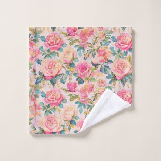 Sjofele roze washand washandje (Wasdoekje)