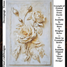 Sjofele Vintage Franse Gipsen Roos FN3R Decoupage