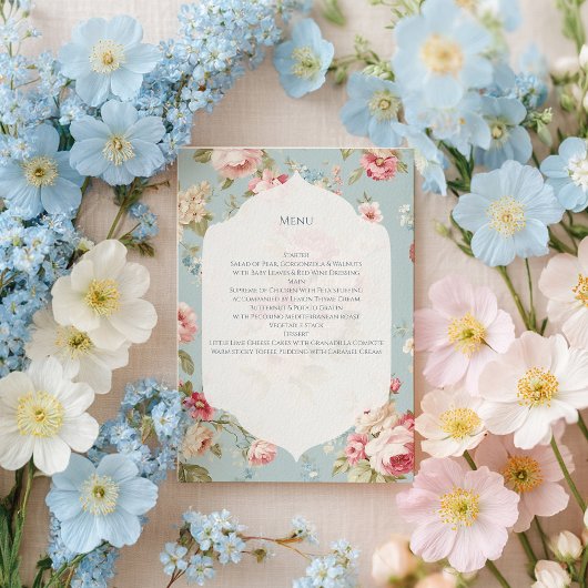 Sjofte chic bloemen menu