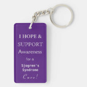 Sjogren Syndrome Angel Awareness Ribbon Sleutelhan Sleutelhanger (achterkant)