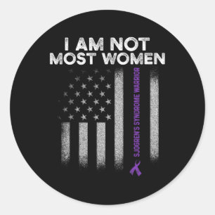 Sjögren-syndroom overlevende meeste vrouwelijke kr ronde sticker