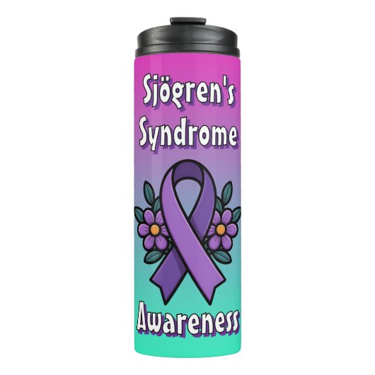Sjögren's Awareness | Purple Ribbon Thermosbeker (Voorkant)