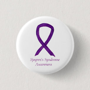 Sjogren's Syndrome Awareness Ribbon Custom Art Pin Ronde Button 3,2 Cm