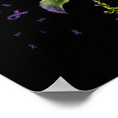 Sjogren's syndrome bewustzijn zonnebloem poster (Hoek)