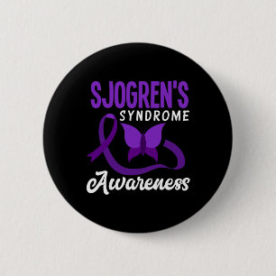 Sjogren's Syndroom Bewustzijn Sjogren's Syndroom W Ronde Button 5,7 Cm