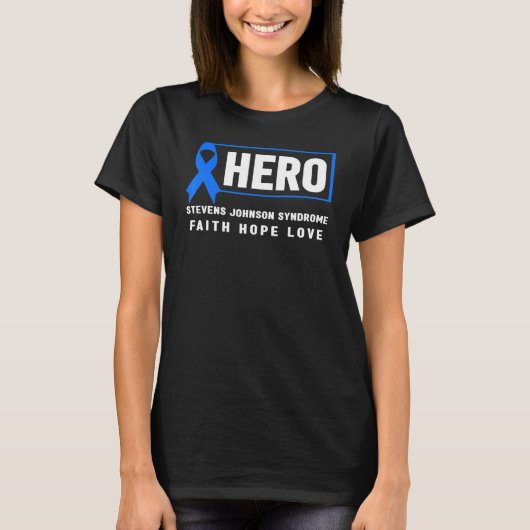 SJS Hero Hope Stevens Johnson-syndroom T-shirt (Voorkant)