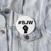 #SJW Social Justice Warrior Ronde Button 7,6 Cm (In situ)