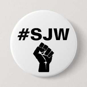 #SJW Social Justice Warrior Ronde Button 7,6 Cm