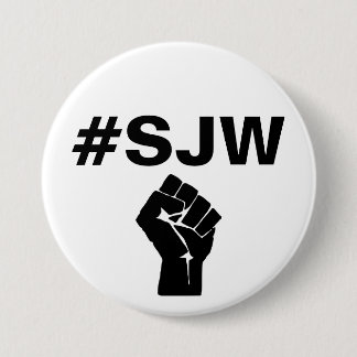 #SJW Social Justice Warrior Ronde Button 7,6 Cm