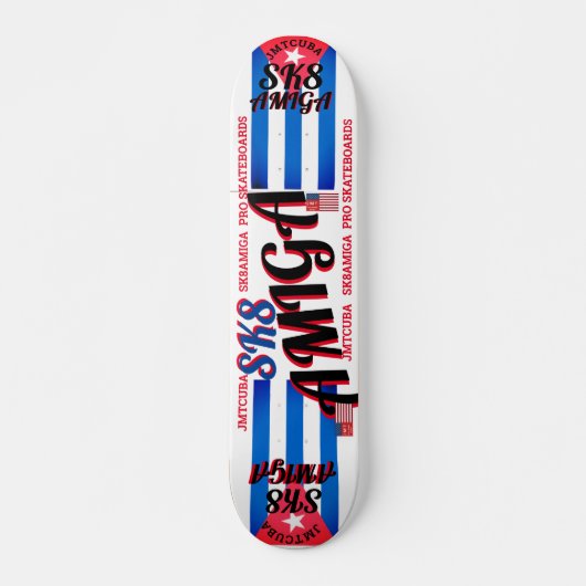 SK8 AMIGA JMT CUBA 7 3/4" Skateboard Deck (Voorkant)